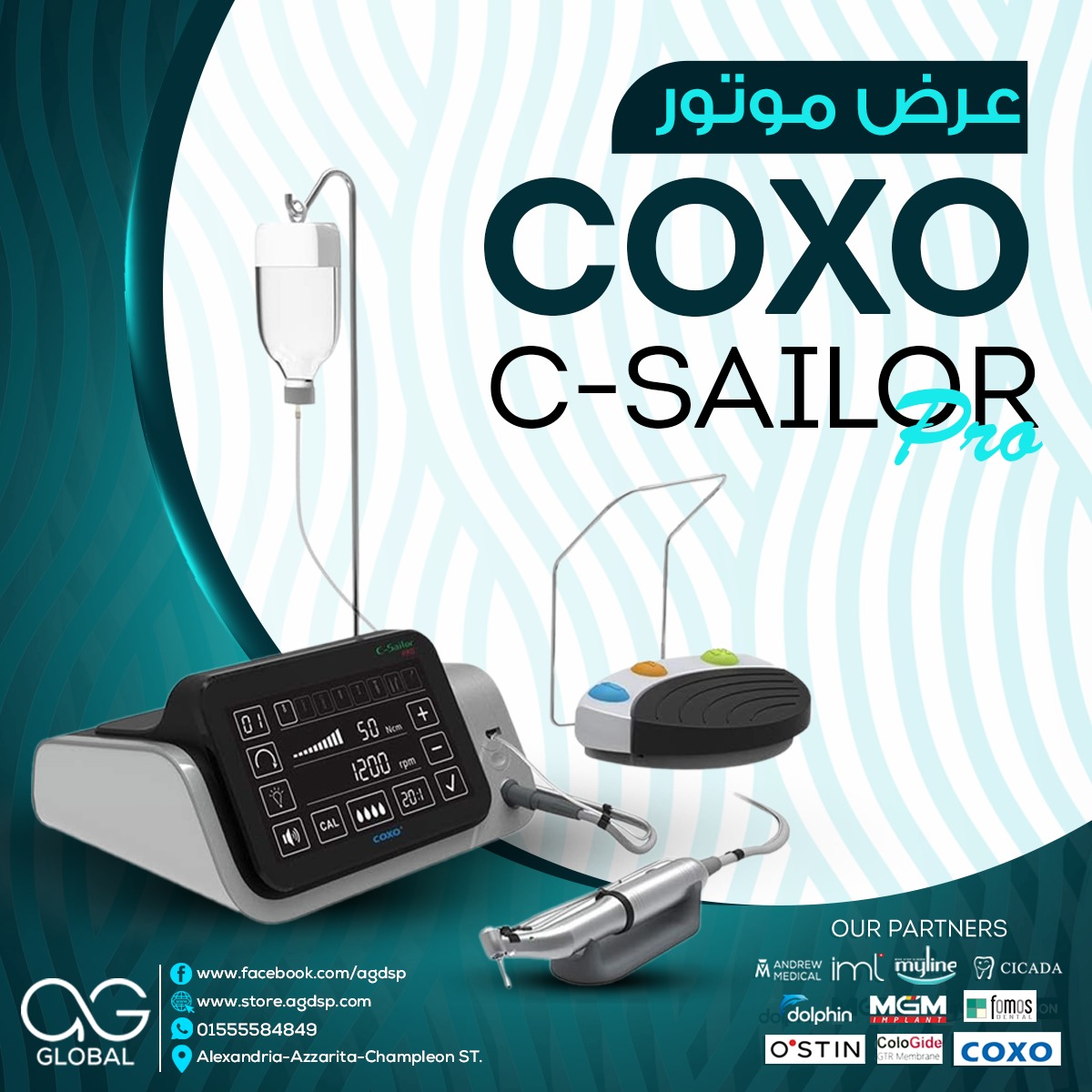 BOOM OFFER (COXO C SAILOR PRO IMPLANT MOTORM + BTC IMPLANT CNTRA 1:20